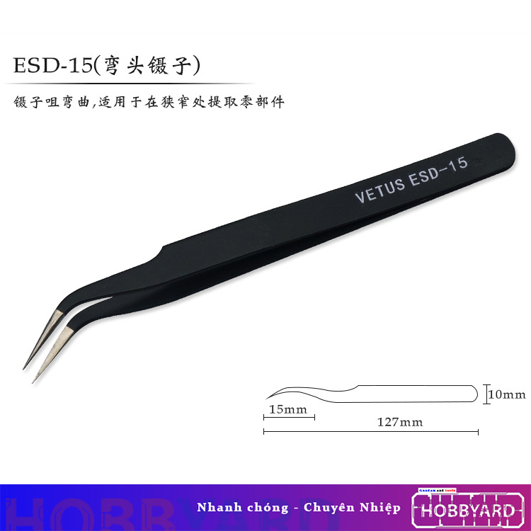 Nhíp siêu nhọn Vetus dùng trong lắp ráp mô hình, linh kiện