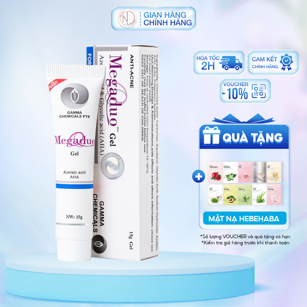 Gel Giảm Mụn Ẩn Và Thâm Gamma Megaduo Gel 15g