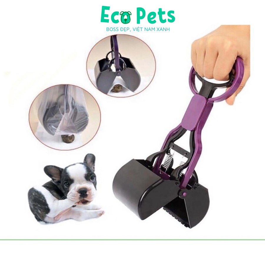 Dụng cụ hốt phân cho chó mèo ECOPETS gậy dọn vệ sinh cho chó mèo an toàn tiện lợi