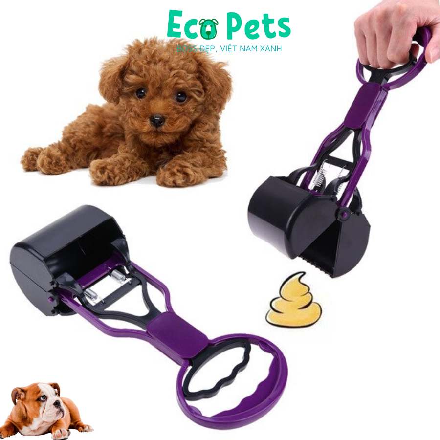 Dụng cụ hốt phân cho chó mèo ECOPETS gậy dọn vệ sinh cho chó mèo an toàn tiện lợi