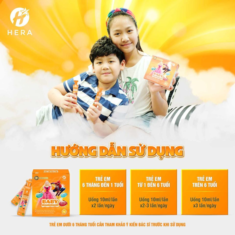 Siro ăn ngon  BABY MUMMUM Hera cho bé giúp hấp thụ tiêu hoá tăng sức để kháng