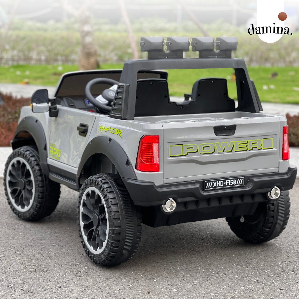Xe ô tô điện trẻ em Ford F150 Raptor XHDF150 | Tải trọng 70KG | 4 động cơ | Ghế nệm da | Damina