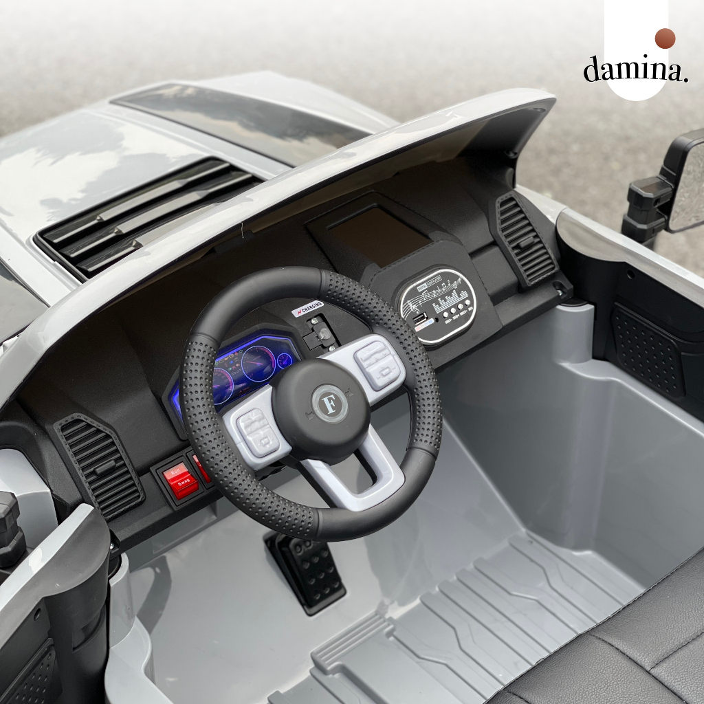 Xe ô tô điện trẻ em Ford F150 Raptor XHDF150 | Tải trọng 70KG | 4 động cơ | Ghế nệm da | Damina