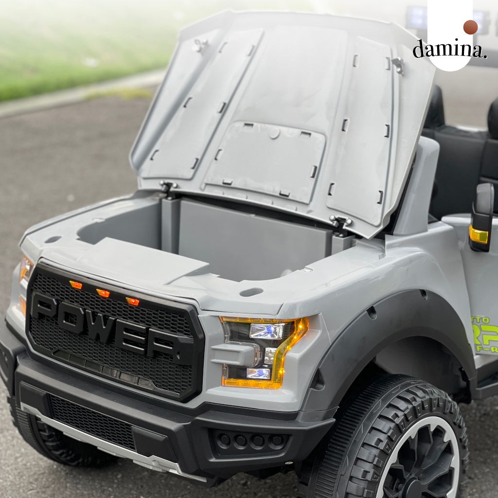 Xe ô tô điện trẻ em Ford F150 Raptor XHDF150 | Tải trọng 70KG | 4 động cơ | Ghế nệm da | Damina