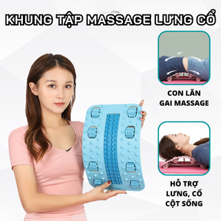 Dụng cụ massage lưng cột sống mới 2023, khung nắn chỉnh cột sống cổ vai gáy