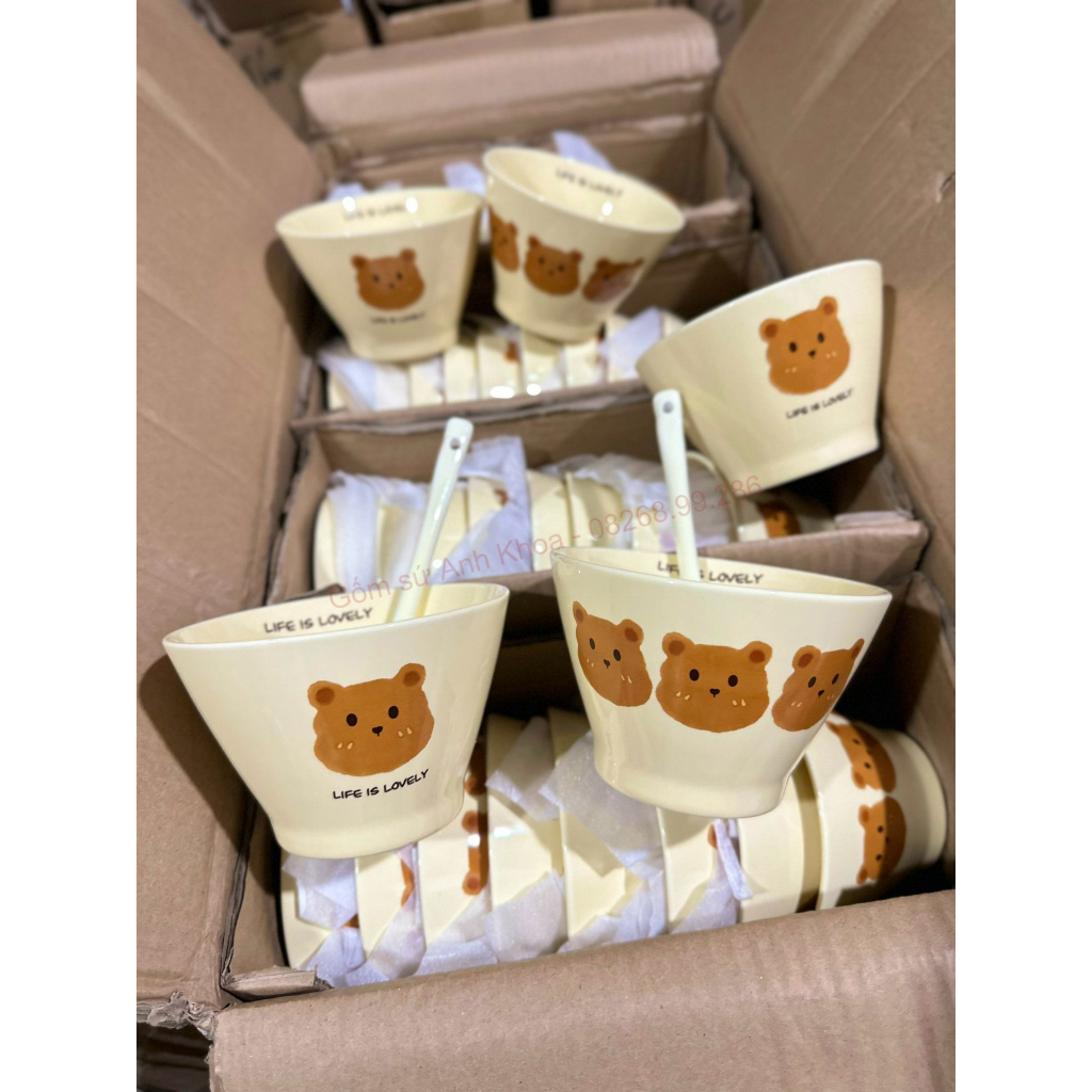 Bát Ăn Cơm Bát Chè Đĩa Sứ Chén Dĩa Sứ Dễ Thương Cute Decor Cao Cấp Dáng Nón Họa Tiết Xinh Yêu Gomsudecor21
