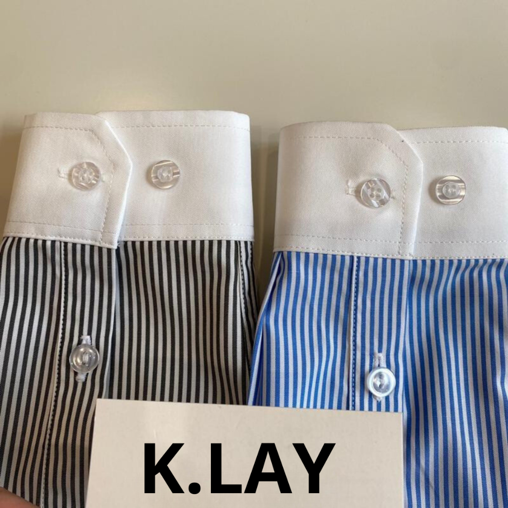 Áo sơ mi nam Klay Store dài tay kẻ sọc  nẹp ẩn chuẩn form - vải co giãn nhẹ chống nhăn