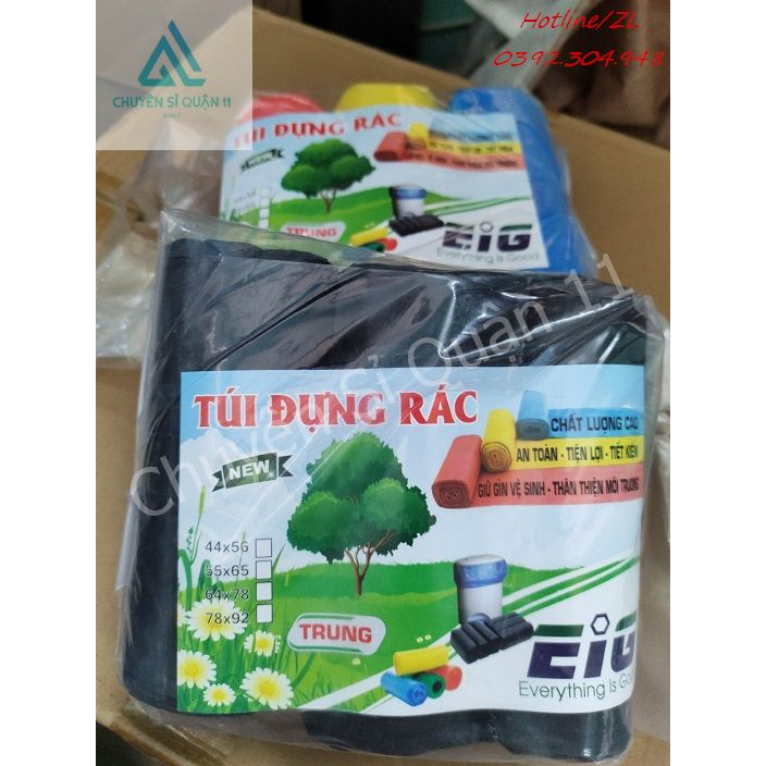 ❌GIÁ SỈ 20.5k❌Túi 3 cuộn (Chuẩn 1KG) Túi đựng rác sinh học tự phân hủy cỡ nhỏ, trung, đại EIG