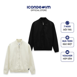 Áo khoác bomber linen nam icondenim casual akid0062