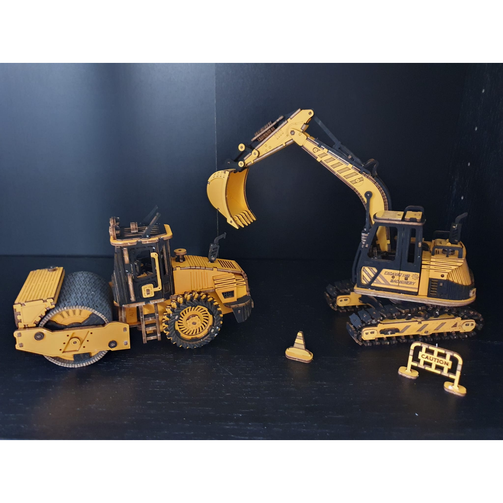 Mô Hình Đồ Chơi Lắp Ráp Gỗ 3D: Xe Lu