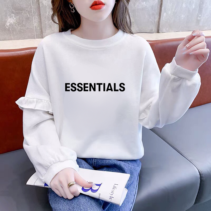 Áo sweater nữ da cá tay bèo ALALA tay dài dáng rộng kiểu Hàn Quốc dễ thương thời trang mùa thu cho học sinh