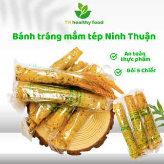 Bánh tráng mắm tép ninh thuận thơm ngon, bánh tráng trộn gói 5 chiếc