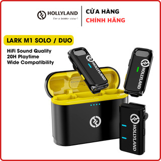 Hollyland lark m1 solo / lark m1 duo - mic thu âm cài áo không dây 2.4ghz | bh chính hãng 12 tháng
