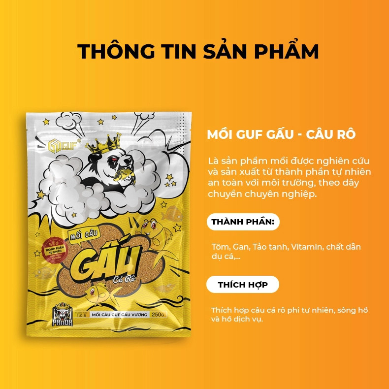 Mồi Câu GUF Gấu Vương - Rô Phi