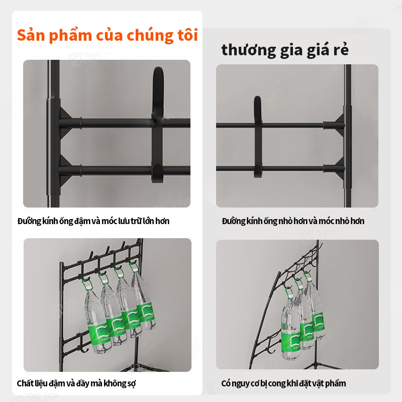 TATA-HOME Tủ đựng giày dép,kệ giày Kệ để giày dép thông minh đa năng chữ L giá đựng giày 4 tầng 5 tầng có móc treo quần