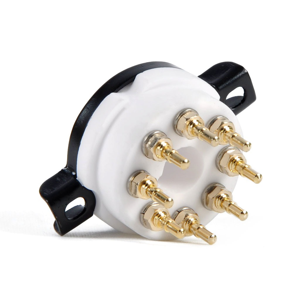 Chân đèn cmc sứ , đế đèn 8 pin 6sn7 el34 kt88