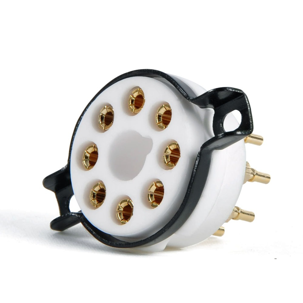 Chân đèn cmc sứ , đế đèn 8 pin 6sn7 el34 kt88