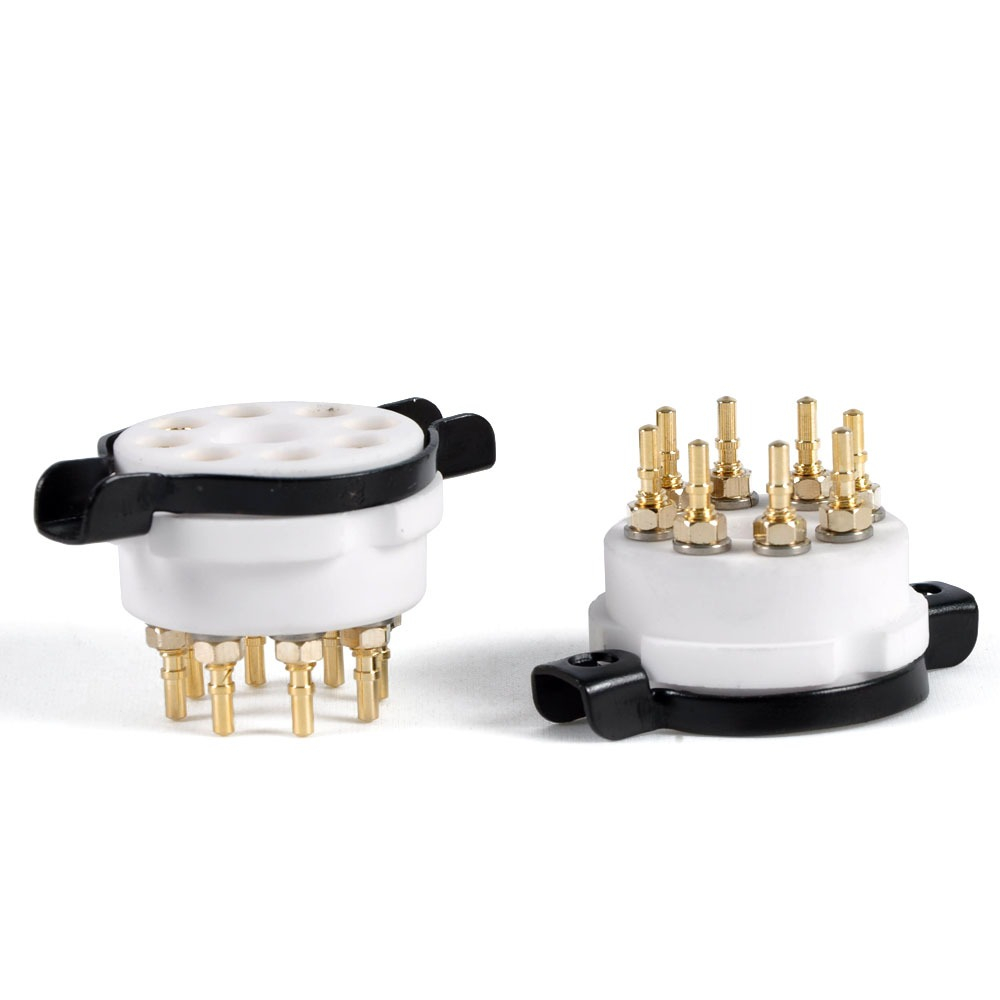 Chân đèn cmc sứ , đế đèn 8 pin 6sn7 el34 kt88