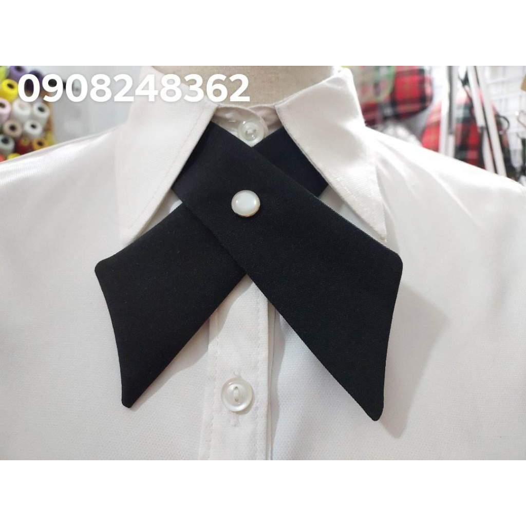 Nơ Đeo Cổ Áo Đồng Phục Màu Sắc Xinh Xắn Thời Trang Cho Học Sinh