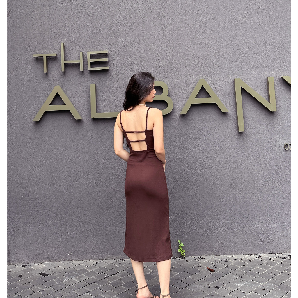 ĐẦM THUN BODY NÂU