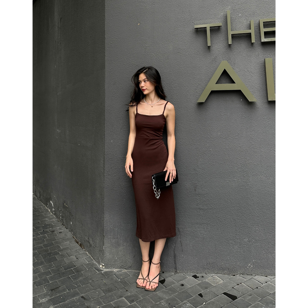 ĐẦM THUN BODY NÂU