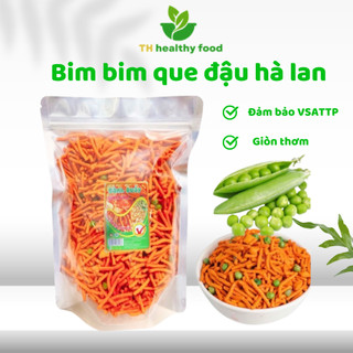 Bim bim que đậu hà lan TH Healthy Food giòn thơm, Snack que bim tăm chế biến an toàn thực phẩm