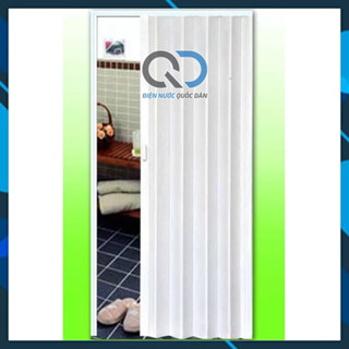  Cửa Nhựa Xếp Nhà Tắm Nhà vệ Sinh Màu Trắng Xám - Hàng Cao Cấp 0.8mx1.8m và 1mx2m 