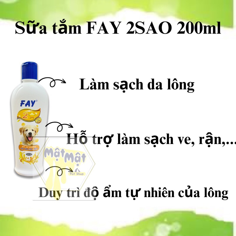 Sữa tắm Fay 2Sao 200ml