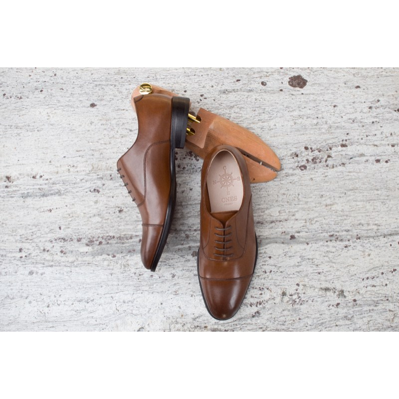 Giày Da Nam Thời Trang Công Sở Kiểu Dáng Oxford Chất Liệu Da Bê Nhập Khẩu