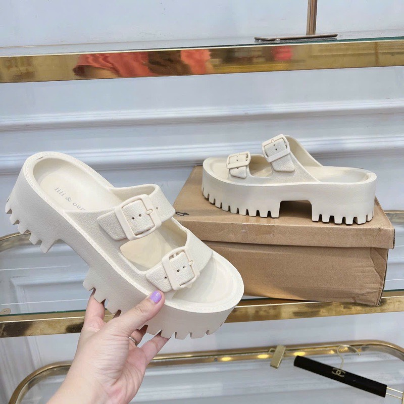 Dép sục bánh mì nữ đế cao TREND loại hộp cao cấp