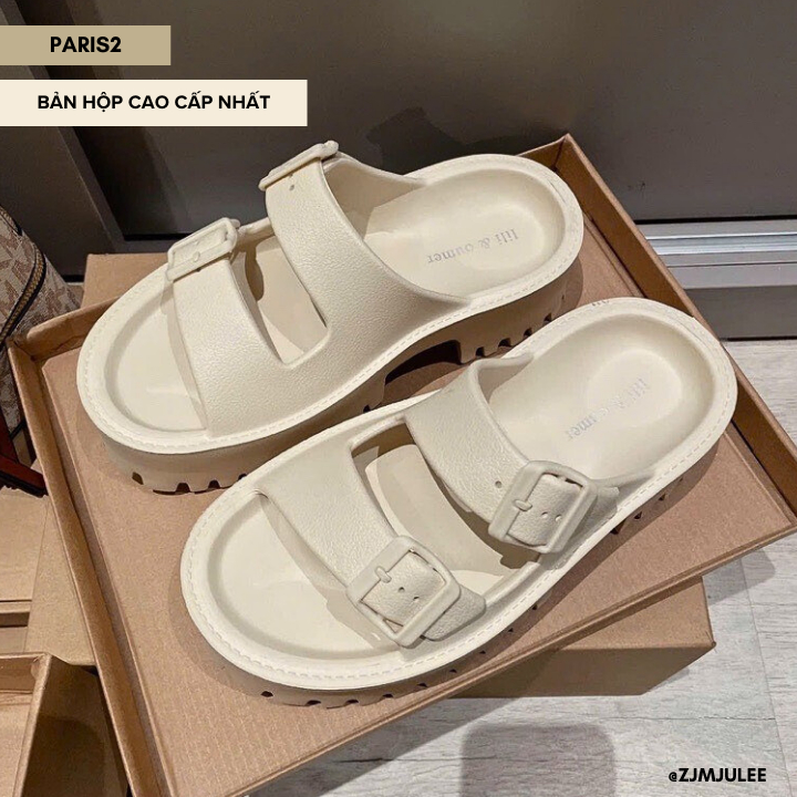 Dép sục bánh mì nữ đế cao TREND loại hộp cao cấp