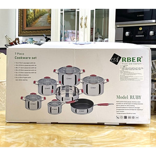 Bộ nồi từ cao cấp Arber RUBY 7 Món - RUBY Hàng chính hãng