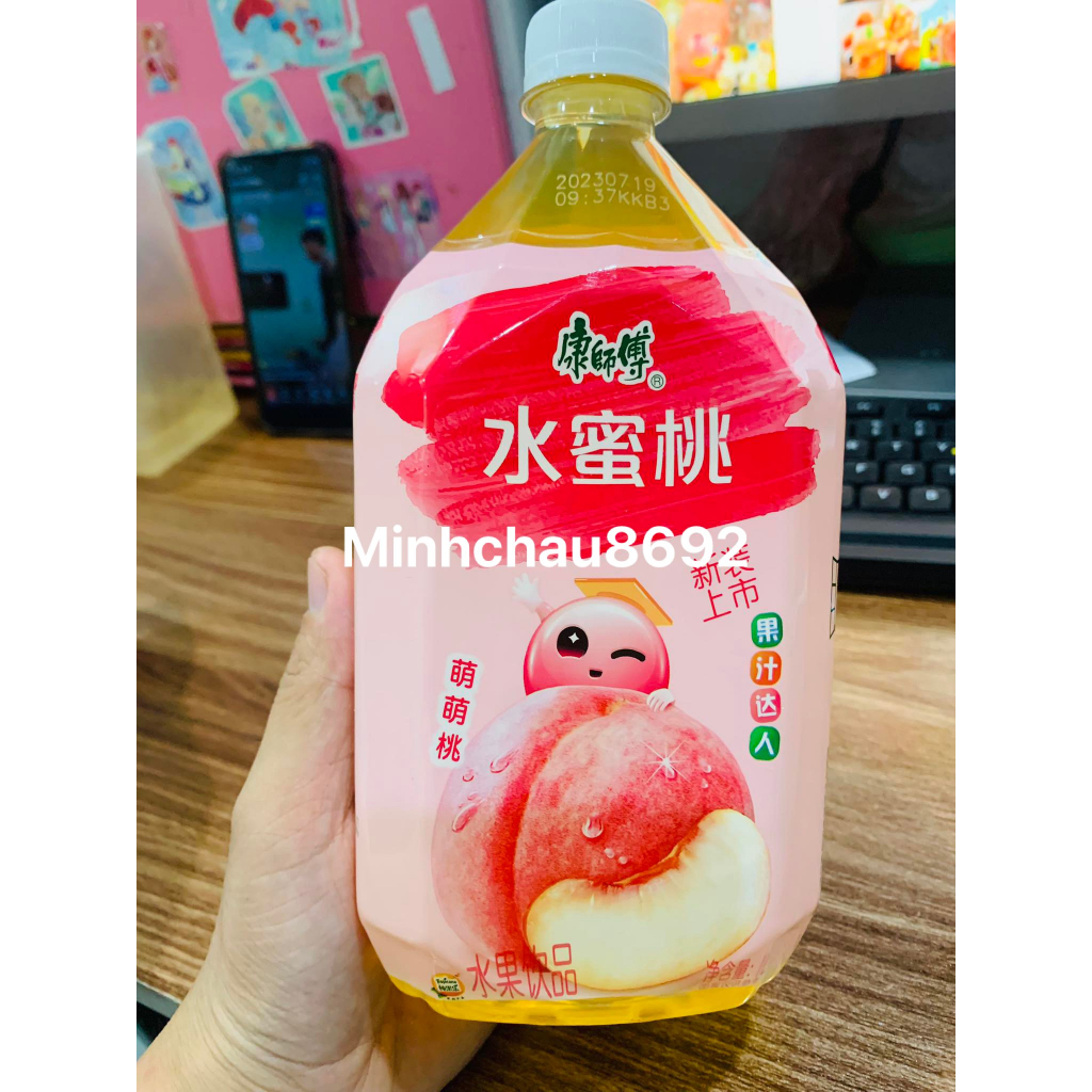 Nước lê ,nước đào chưng đường phèn thanh mát Đài Loan chai 1 lít