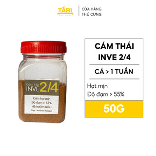 Thức Ăn Cá Cám Thái Inve 2/4 Cho Cá Beta, Guppy, Vàng… 50G [INVE 2/4]