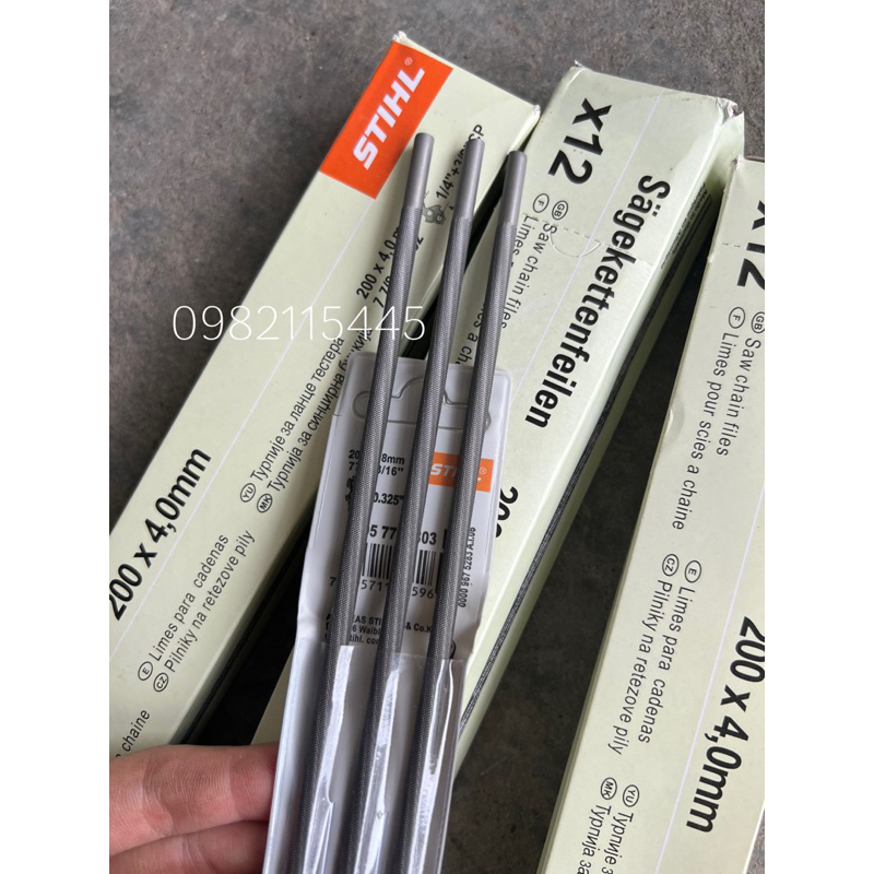 Vỉ 3 chiếc dũa xích cưa Sithl 4.0 4.8 5.5
