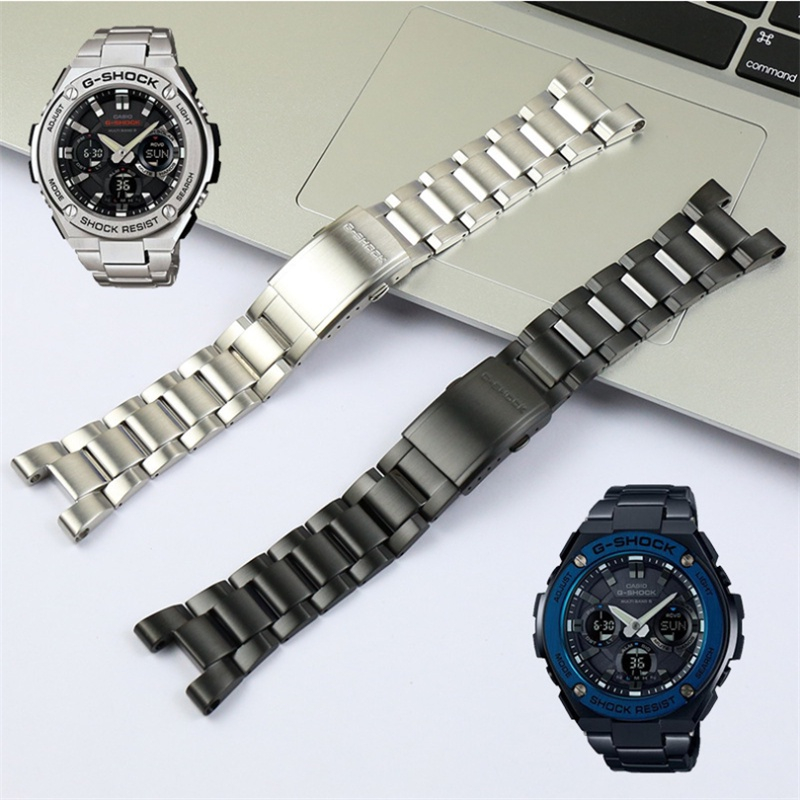 Dây Đeo Thép Không Gỉ Thay Thế Cho Đồng Hồ Casio GST-W300 GST-S110 GST-S100G GST-W110 W100G