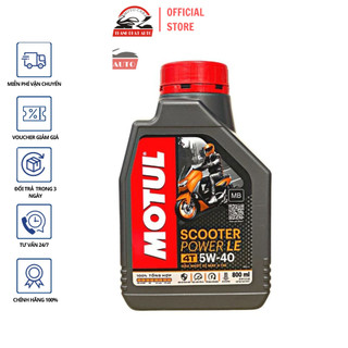 Nhớt xe tay ga Motul Scooter Power Le 5W40 ( Tổng Hợp 100%) SN MB 800ML