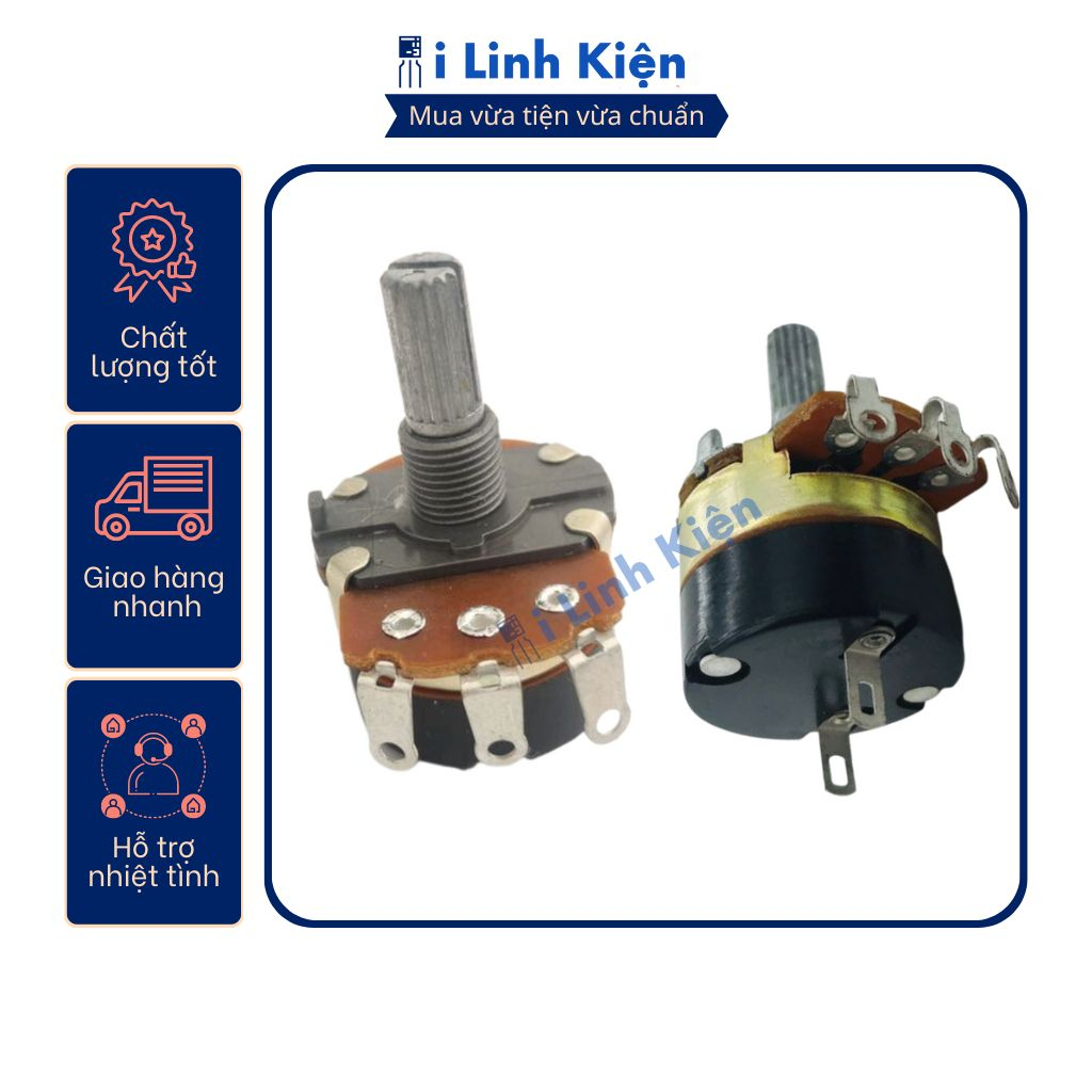 Chiết áp công tắc 500K WH138-1 B500K chất lượng tốt