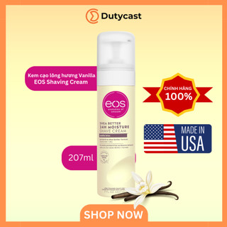 Kem cạo lông hương vanilla eos shaving cream 207ml - bill us chính hãng