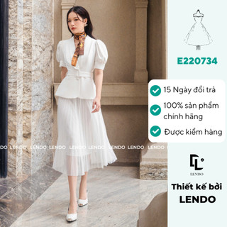Áo Công Sở LENDO E220734 Ký Giả Cổ Sam 2 Lớp Không Kèm Đai