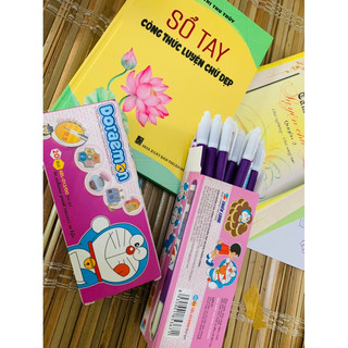 Hộp 20 bút doraemon mực tím gel-012/do thiên long