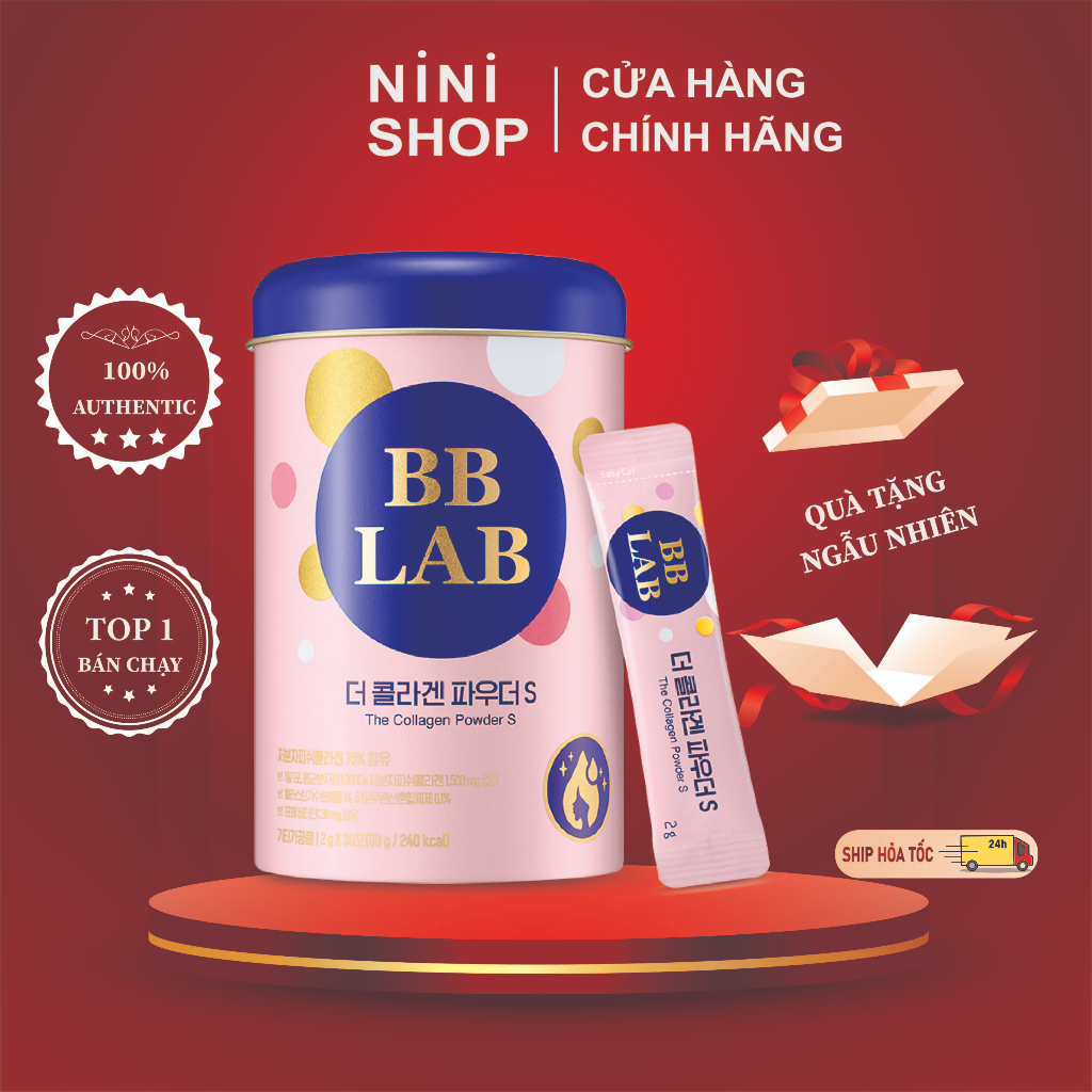 Bột uống cung cấp Collagen hãng BB LAB The Collagen Powder S 2g*30 - NiNiShop