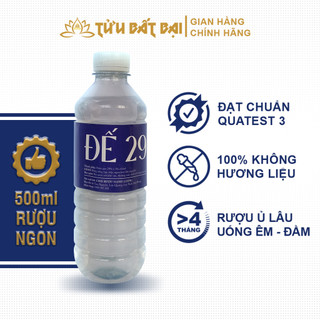 Rượu Gạo Truyền Thống Đế 29 Tửu Bất Bại 500ml Êm Đầm Nhẹ Độ