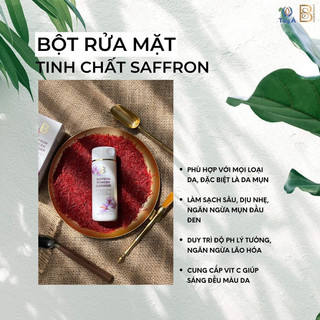 Bột rửa mặt tinh chất nhuỵ hoa nghệ tây sạch êm dịu