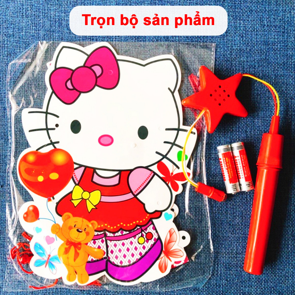 Lồng đèn cho bé nhiều họa tiết hoạt hình đáng yêu Baby-S, Lồng đèn trung thu nhựa ghép 2 mảnh có nhạc cao cấp – SDC072