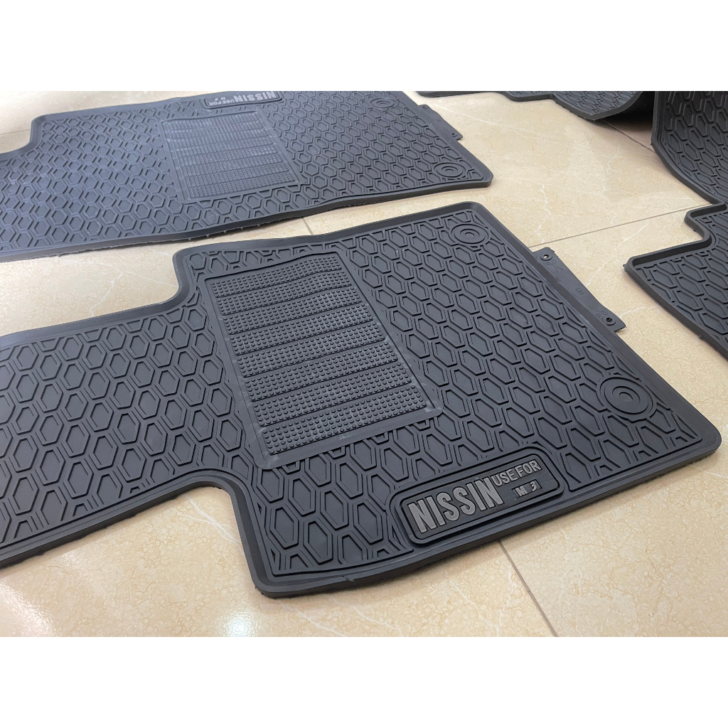 Thảm Lót Sàn Cao Su Đúc Nguyên Khối Mazda 3 Thương Hiệu Nissin Vừa Vặn Theo Xe