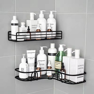 Kệ góc nhà tắm, kệ để đồ nhà bếp phun sơn tĩnh điện - dán tường siêu dính trong nhà tắm, nhà bếp