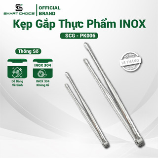 Kẹp gắp thức ăn inox smartchoice, kẹp gắp thực phẩm, đồ nóng đa năng, inox 304 sáng bóng không gỉ