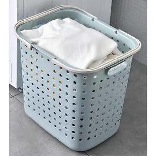 Giỏ nhựa đựng quần áo có quai xách size 42x31x37 cm màu ngẫu nhiên