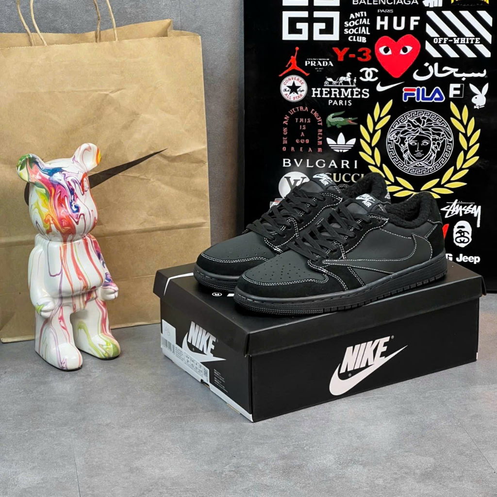 Giày thể thao JD Travis cao xanh dương-Travis nâu - Travis đen hot 2023,Giày sneaker JOR.DAN Travis chuẩn S.Cấp full pk